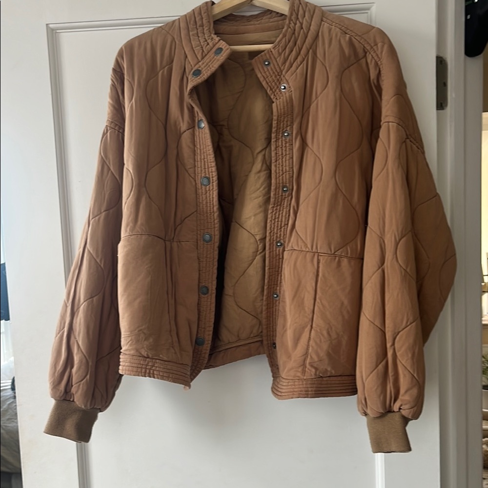 BlankNYC Tan Quilted Jacket